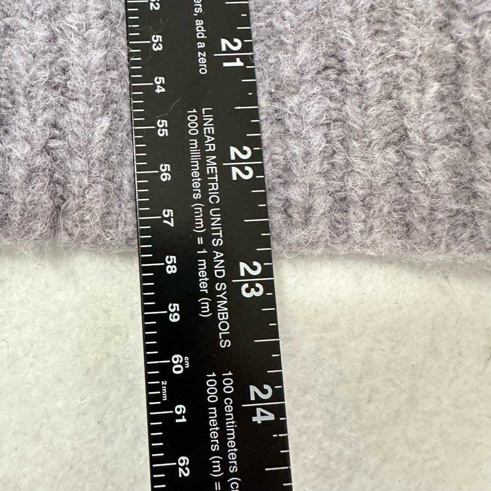 Skull Cashmere Madonna Skull Alpaca Wool Blend Sweater Black Lilac Gray Size XS - Picture 7 of 7